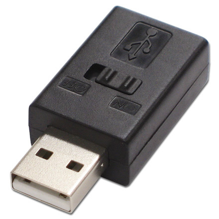 アイネックス、ON/OFFスイッチ付USBアダプタ「ADV-111」は便利かも