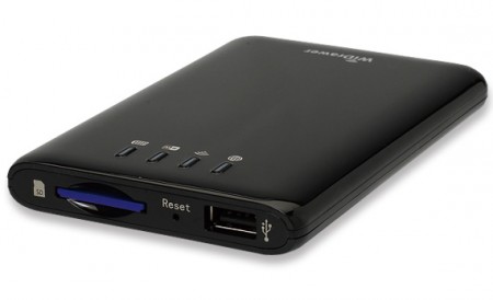 ラトック、Wi-FI対応SDカードリーダー「REX-WIFISD1」シリーズにブラックモデル追加