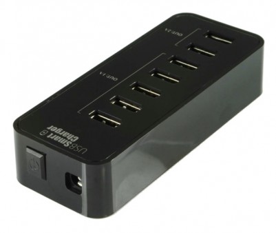 エバーグリーン、2A×2ポート+1A×5ポートのUSBチャージャー「DN-84527」発売