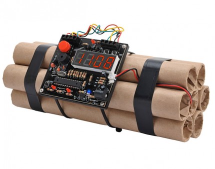 コリャかなわん 時限爆弾で起床するusbアラームクロック 早朝ダイナマイト エルミタージュ秋葉原