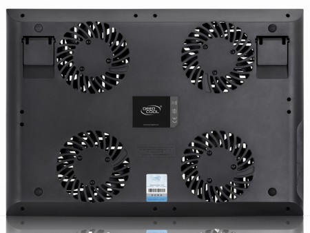 100mmファン×4搭載のエアフロー分離型ノートPCクーラー、Deepcool「MULTI CORE X8」