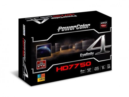 4画面出せるロープロ仕様HD 7750カード、「PowerColor HD7750 2GB GDDR5 Eyefinity 4 LP Edition」