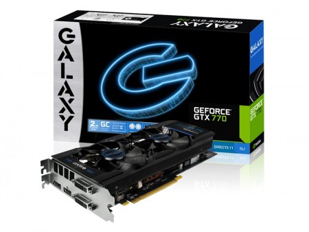 デュアルファンクーラー搭載のGeForce GTX 770 OCモデル、GALAXY「GF PGTX770-OC/2GD5」