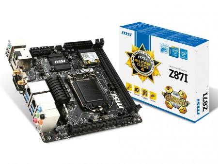 WiDi機能対応のIntel Z87 Express搭載Mini-ITXマザーボード、MSI「Z87I」