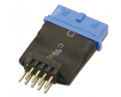 USB3.0ヘッダピンを有効活用。USB2.0ケーブルを接続できる変換アダプタがアイネックスから