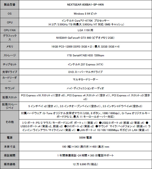 NEXTGEAR i630BA1-SP-HKN