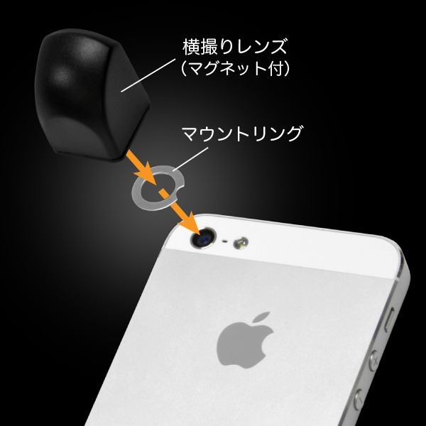 JTT、iPhone/iPadを寝かせたままで撮影できる「横撮りレンズ」