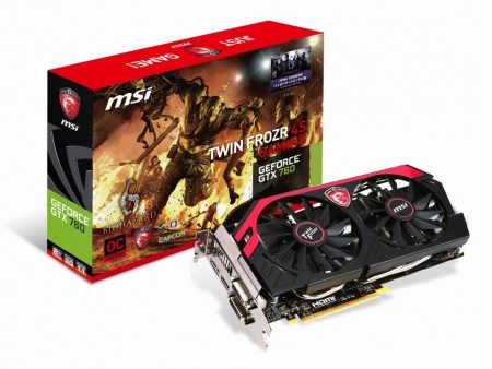 静音高冷却な「Twin Frozr 4S」クーラー搭載のGTX 760 OC版、MSI「N760GTX Twin Frozr 4S OC」