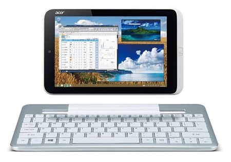 世界初片手サイズのWindows 8タブレット、エイサー「Iconia W3-810」は7月11日発売