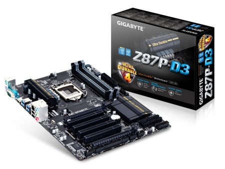 GIGABYTE、Intel Z87 Express搭載のエントリー向けATXマザーボード「GA-Z87P-D3」など2機種