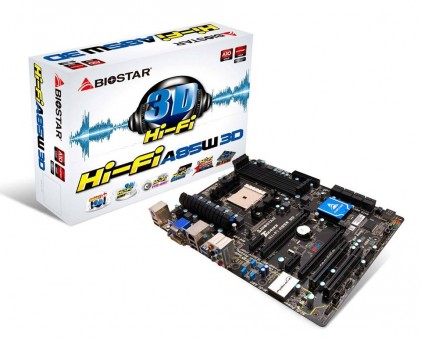 独自サウンド技術「Hi-Fi 3D」対応Socket FM2マザーボード、BIOSTAR「Hi-Fi A85W 3D」