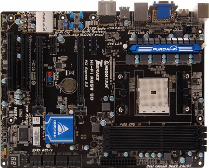 独自サウンド技術「Hi-Fi 3D」対応Socket FM2マザーボード、BIOSTAR「Hi-Fi A85W 3D」