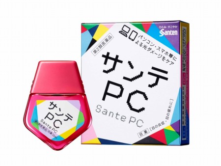 PCの疲れ目に一滴。参天製薬、ブルーライト疲労をケアする目薬「サンテPC」本日より発売開始