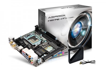 802.11ac対応のLGA1150向けMini-ITXマザーボード、ASRock「H87E-ITX/ac」
