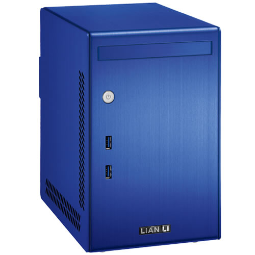 ストーム、フルアルミ製ブルー筐体採用のMini-ITX Linux PC「Storm Linux Box Blue Block」