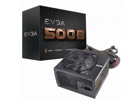 コストパフォーマンスを求める人へ。EVGA、80PLUS BRONZE認証の500W電源「EVGA 500B」リリース