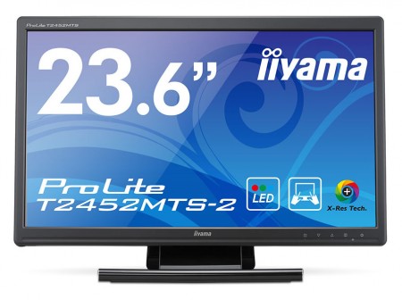 iiyama、マルチタッチ対応23.6型ワイド液晶「ProLite T2452MTS-2」発表