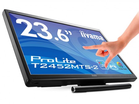 iiyama、マルチタッチ対応23.6型ワイド液晶「ProLite T2452MTS-2」発表