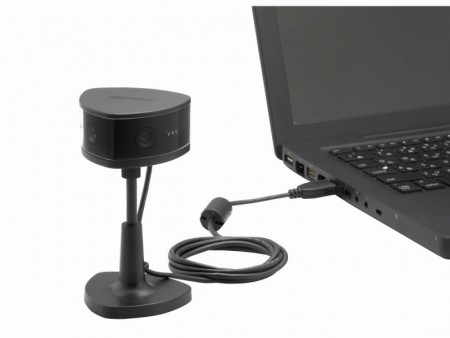 Web会議に最適。180度の広視野角を実現したWebカメラ、バッファロー「BSW180ABK」