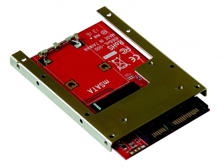 玄人志向、7mm/9.5mm厚2.5インチスペースに取り付け可能なmSATA→SSD変換基板発売
