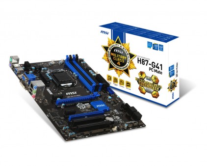 MSI、実売1万円台前半のLGA1150マザーボード「H87-G41 PC Mate」「B85-G43」発売