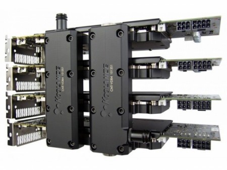 Koolance、水冷化TITANを最大4連結する「Video Connecting Block」発売開始