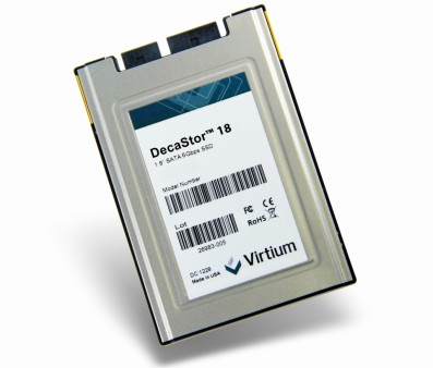 Virtium、“MIL-STD-810F”準拠の高耐久SATA3.0対応SSD「DecaStor」シリーズ発表