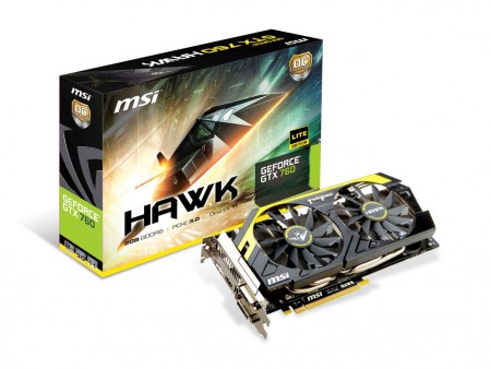 極冷用BIOSと6+2フェーズ電源を備えたGeForce GTX 760 OCモデル、MSI「N760 HAWK」