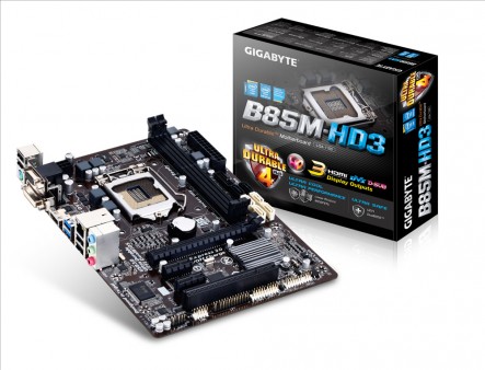 ショート基板採用のB85搭載MicroATXマザーボード、GIGABYTE「GA-B85M-HD3」8月下旬発売