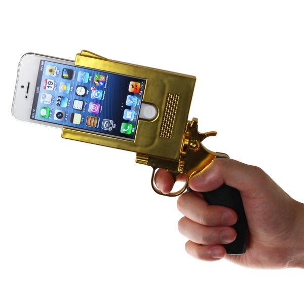 注目度満点、iPhone 5用ナイフ・ピストル型ケースが上海問屋から