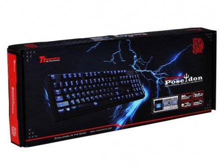 全キーバックライト内蔵のメカニカルゲーミングキーボード、Tt eSPORTS「POSEIDON Illuminated」