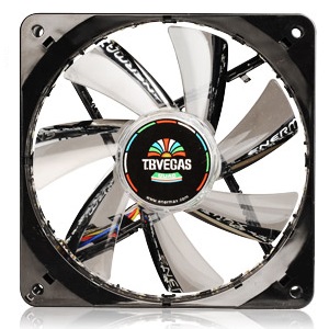 ENERMAX、4色に輝く48LED内蔵120mmケースファン「T.B.VEGAS QUAD」