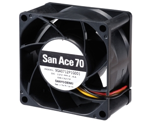 山洋電気、業界トップの低消費電力を実現した70/80mm汎用ケースファン「San Ace GAタイプ」