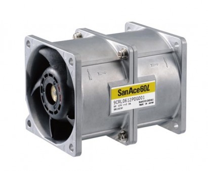 山洋電気、15年連続運用可能な超高風量二重反転ファン｢San Ace 60L/80L CRLタイプ」