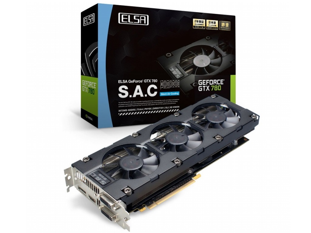 ELSA GeForce GTX 780 S.A.C（型番：GD780-3GERXS）