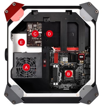 BMWデザインの持ち運べるゲーミングベアボーン、ASRock「M8」正式発表