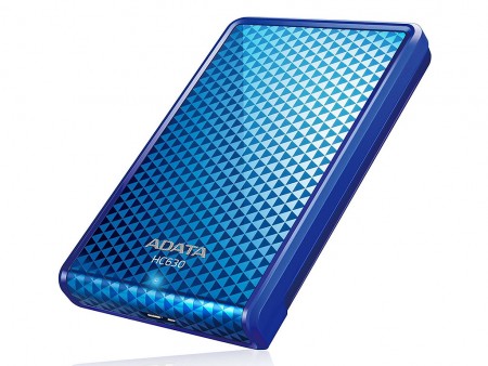 ADATA、ダイヤモンドカットパターンが美しいUSB3.0ポータブルHDD「HC630」
