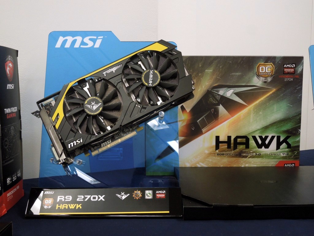 “中堅最強”を旨とするHAWKシリーズに属するR9 270X搭載グラフィックスカード「R9 270X HAWK」。ちなみにこのコンセプトは、Sam Yang氏の発案によるもので、市場での評判は上場のようだ