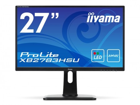 iiyama、高視野角AMVA+パネル採用の27インチワイド液晶「ProLite XB2783HSU」など2機種
