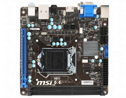 MSI、「ミリタリークラス4」準拠のIntel H81採用Mini-ITXマザーボード「H81I」