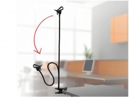 エアリア、長く長く伸びる67cmのスマホ向けフレキシブルアームスタンド「SMART HOLDER 5」リリース