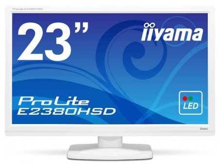iiyama、ホワイトLEDバックライト採用の省電力23インチワイド液晶「ProLite E2380HSD」