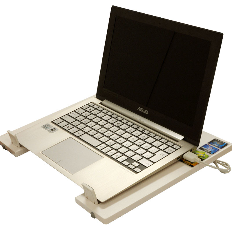 140mm口径ファン搭載のノートPCクーラースタンド、アユート「GMXNOTESTAND / FAN14CM」発売