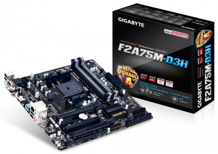 GIGABYTE、A75チップ採用のSocket FM2+マザーボード「GA-F2A75M-D3H REV3」