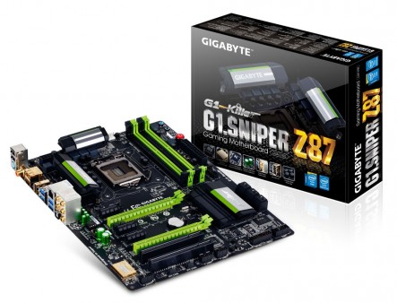 GIGABYTE、Amp-Upオーディオ搭載のZ87ゲーミングマザーボード「G1.Sniper Z87」