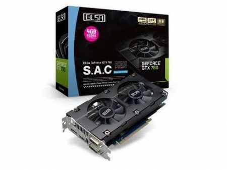ELSA、「S.A.C」クーラー搭載の4GBメモリ版GTX 760カード「GeForce GTX 760 4GB S.A.C」など2製品