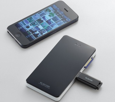 SD/USBメモリをワイヤレス接続できるWi-Fiカードリーダ、エレコム「MR-WI01BK」