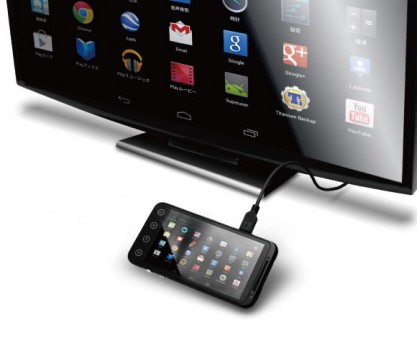 MHL対応のスマホ映像を大画面液晶TVに表示できる、エアリア「S・SPIDER2」発売