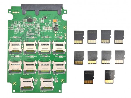 10枚のmicro SDカードをSSD化するキットがサンコーから発売