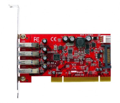 ProjectM、32bit PCIバス接続対応の4ポートUSB3.0増設カード発売